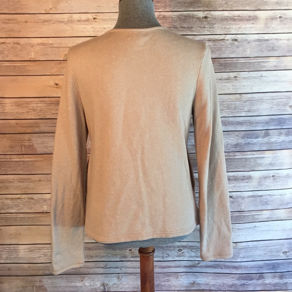 Tan Zippered Jacket - Picture 3 of 4